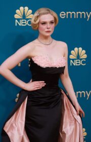 Emmys 2022 Red Carpet: Elle Fanning in Elegant Sharon Long