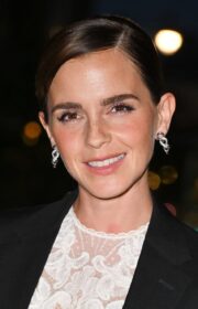 Glamorous Emma Watson in Sheer Dress at 2022 Kering Foundation Dinner