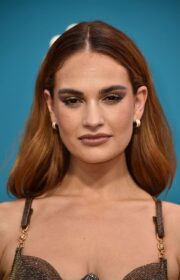 Emmys 2022 Red Carpet: Dazzling Lily James in Versace Gown