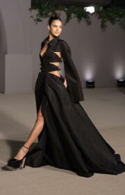 Radiant Bruna Marquezine in Valentino Dress at 2022 Academy Museum Gala