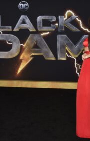Sarah Shahi in Versace Dress at DC’s Black Adam New York Premiere
