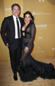 Alluring Jenna Dewan in Sheer Gown with Fiancé Steve Kazee at 2022 amfAR Gala Los Angeles