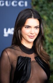 Amazing Kendall Jenner in Sheer Burc Akyol at 2022 LACMA Art+Film Gala