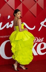 Gorgeous Shay Mitchell in H&M Evening Dress at The Fashion Awards 2022 in London