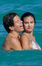 Camila Mendes in Bikini with Boyfriend Rudy Mancuso for 2023 New Year Celebration at Miami