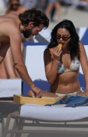Camila Mendes in Bikini with Boyfriend Rudy Mancuso for 2023 New Year Celebration at Miami