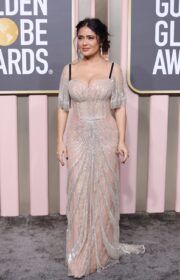 Salma Hayek Stuns in Gucci at 2023 Golden Globes Awards