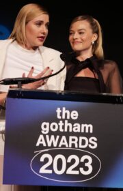 Greta Gerwig and Boyfriend Noah Baumbach at The 2023 Gotham Awards