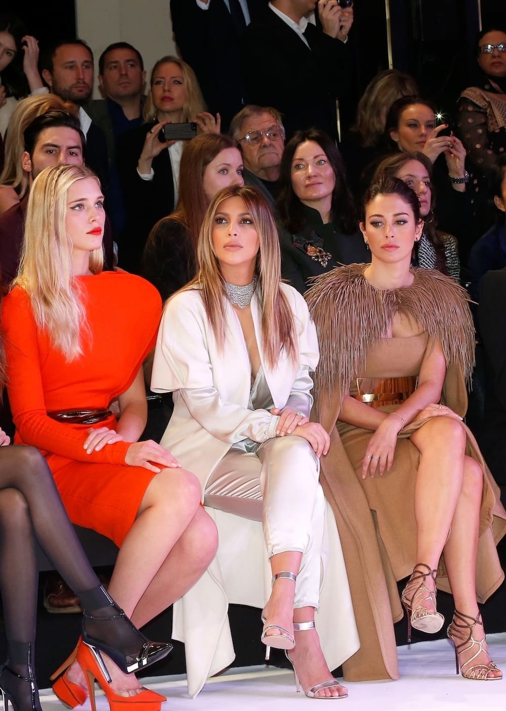 Kim Kardashian Sizzles in Stephane Rolland Jumpsuit at 2014 Paris Fashion Show