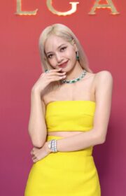 Blackpink’s Lisa in Yellow Pinkong Skirt at Bvlgari High Jewelry Gala 2022